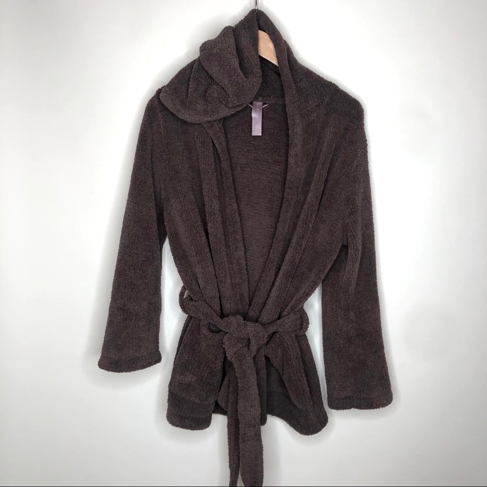 RARE La Senza Plush Cozy Brown Tie House Sweater